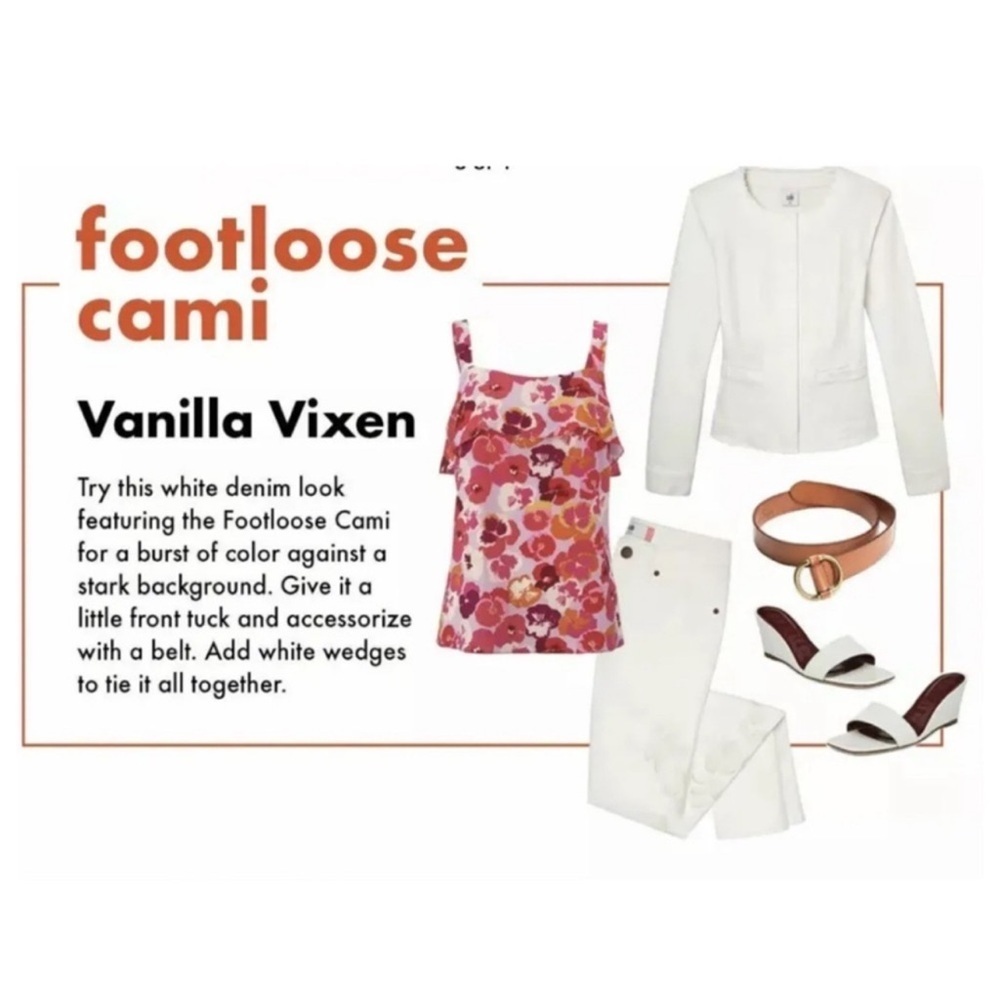 CAbi Footloose Cami Pink Floral Tank - Picture 3 of 13